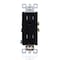 Faith Duplex Straight Blade Receptacle, 5-15R, 15 A, 125V AC, 2 Pole, 3 Wire, Grounded SSRE1TR-BK-10 - alternate 1